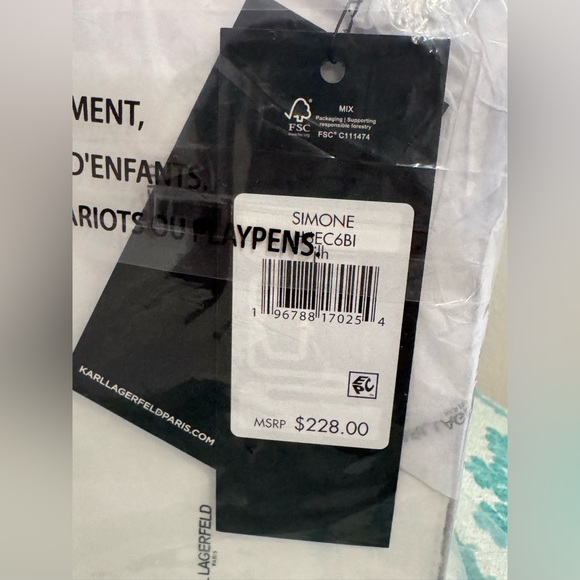 Karl Lagerfeld Paris Simone Embroidered Flap Crossbody - Picture 3 of 8